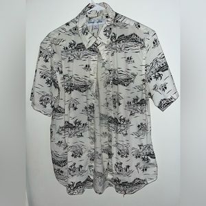 Tropical Button Up T-shirt